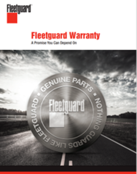 Picture of FLEETGUARD WARRANTY FLYER